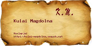 Kulai Magdolna névjegykártya